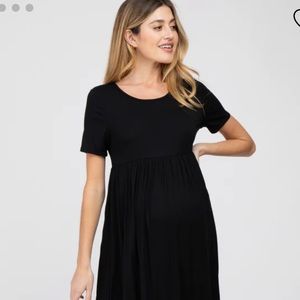 Pink Blush Maternity black babydoll dress